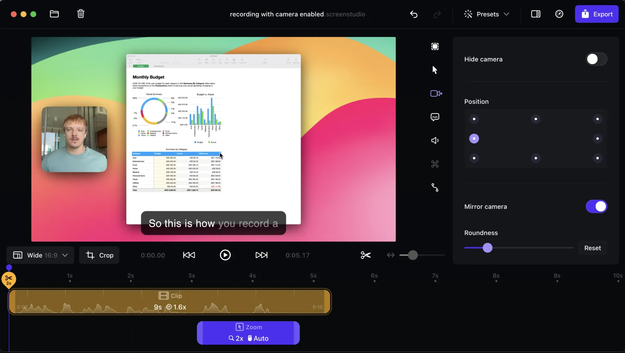 Integrating Webcam Footage into Your Screen Recordings